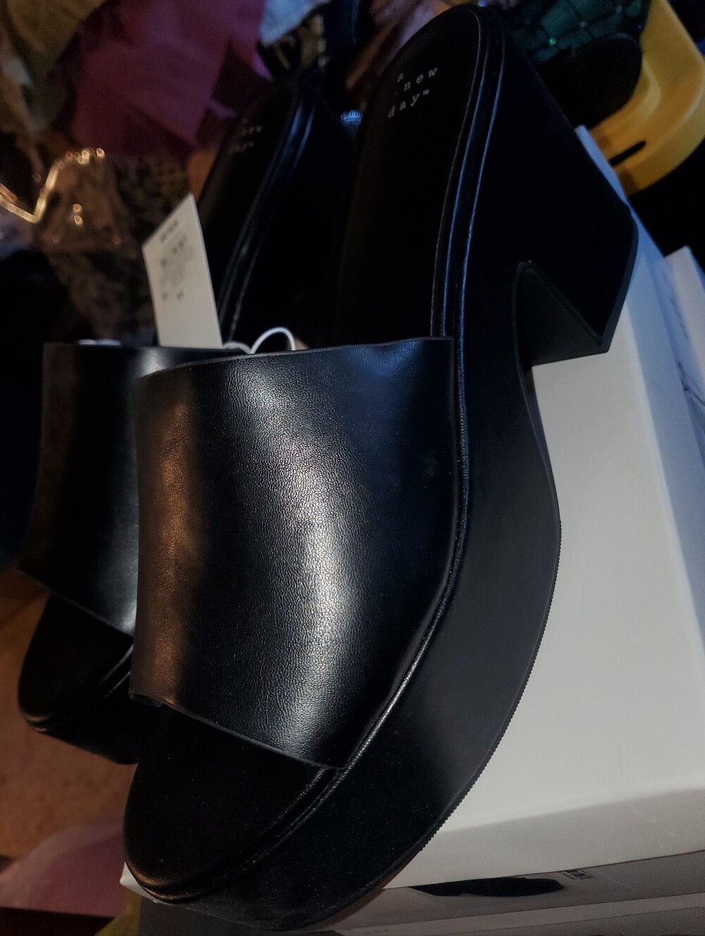 *NWT* A New Day Black Platform Sandals - Women's Size 14